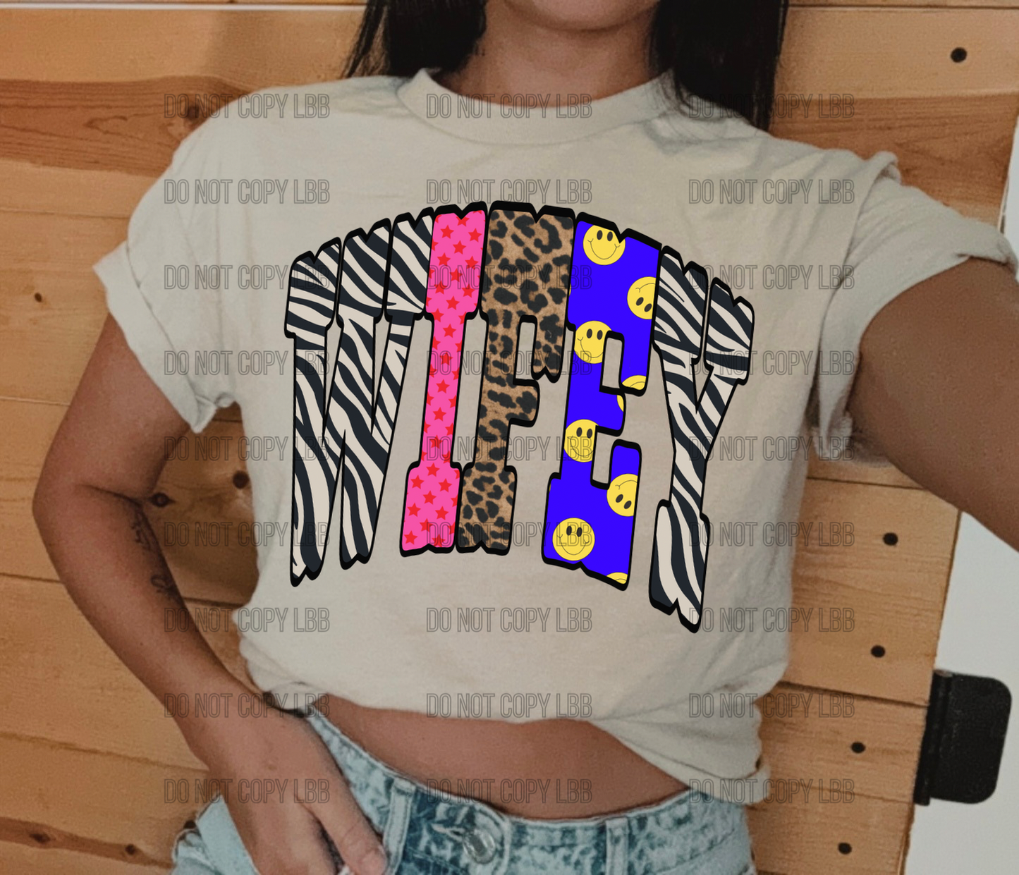 Funky wifey w zebra DTF TRANSFER