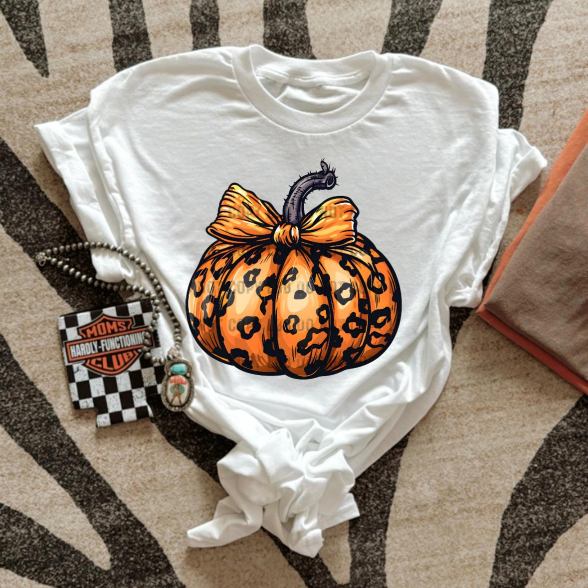 Leopard pumpkin DTF TRANSFER