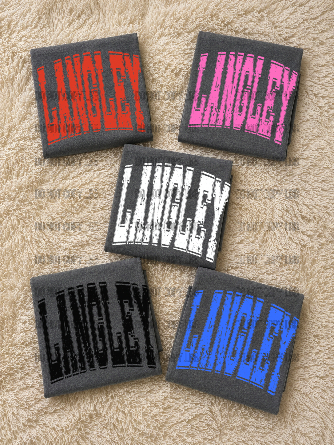 Lang BLUE DTF TRANSFER
