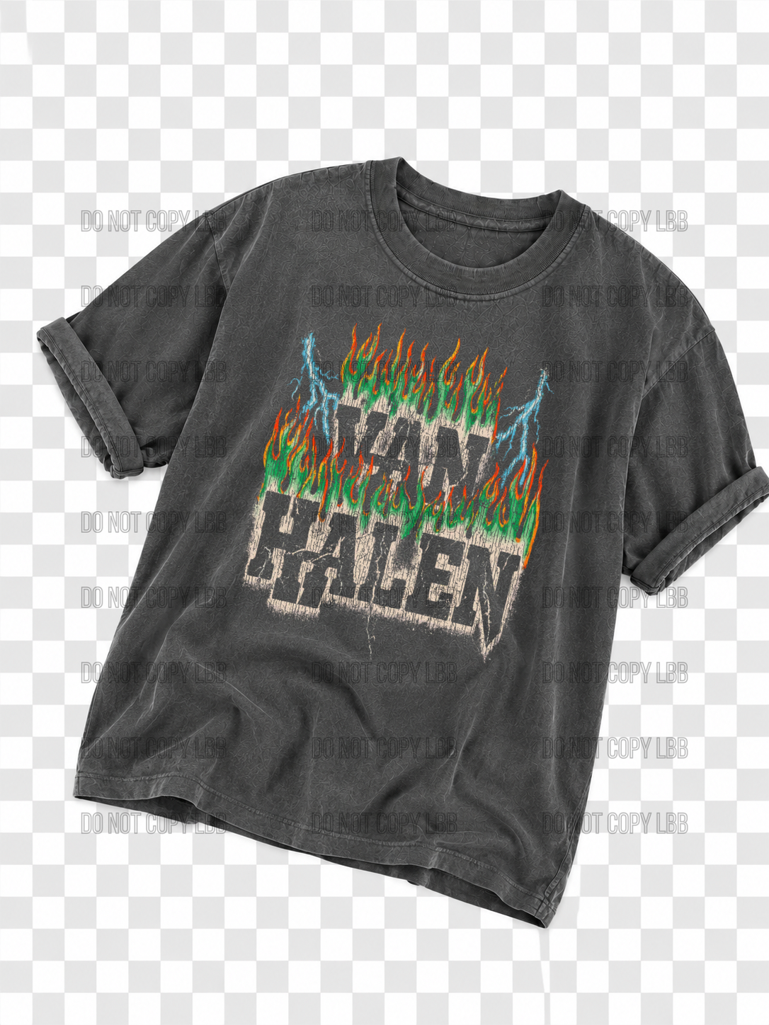Van hale DTF TRANSFER *dark color shirt only