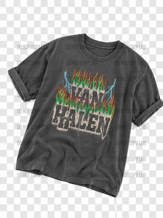 Van hale DTF TRANSFER *dark color shirt only