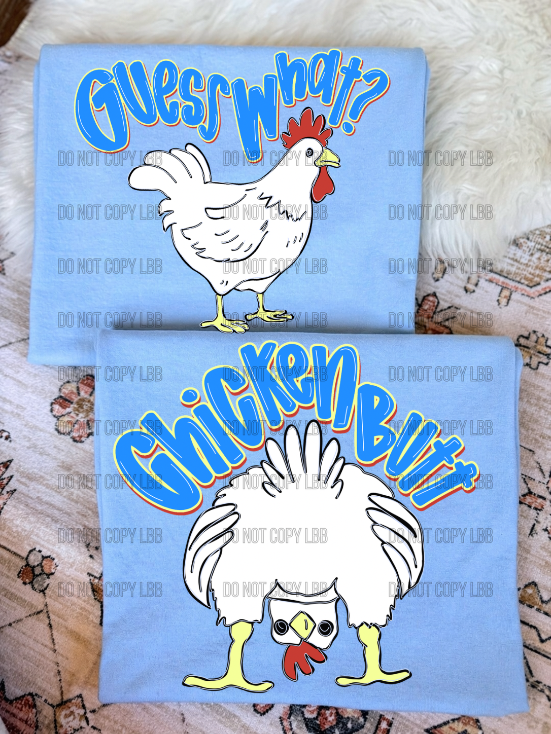 guess what chicken butt front + back
