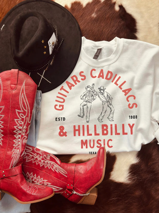 Guitars Cadillacs & Hillbilly Music DTF TRANSFER
