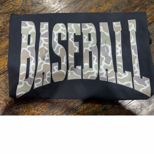 Baseball in camo DTF TRANSFER