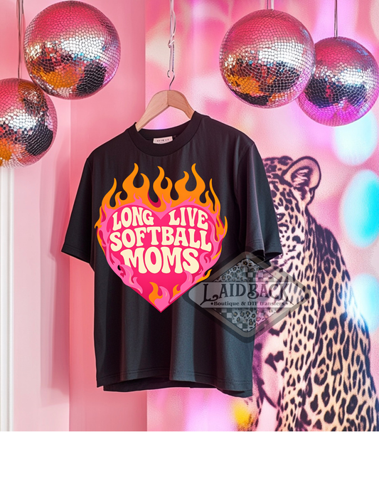 Long live softball moms DTF TRANSFER