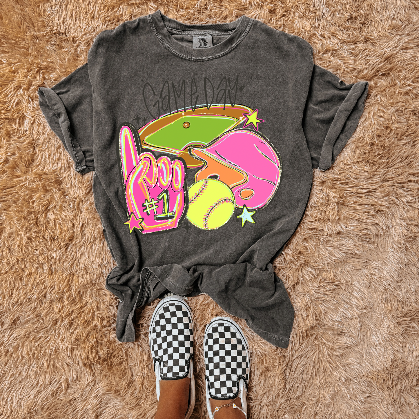 Mascots Neon Foam Finger Shirt