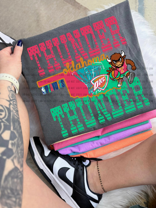 OKC girly DTF transfer
