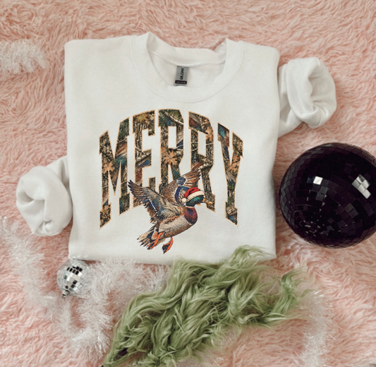 Merry camo DTF TRANSFER