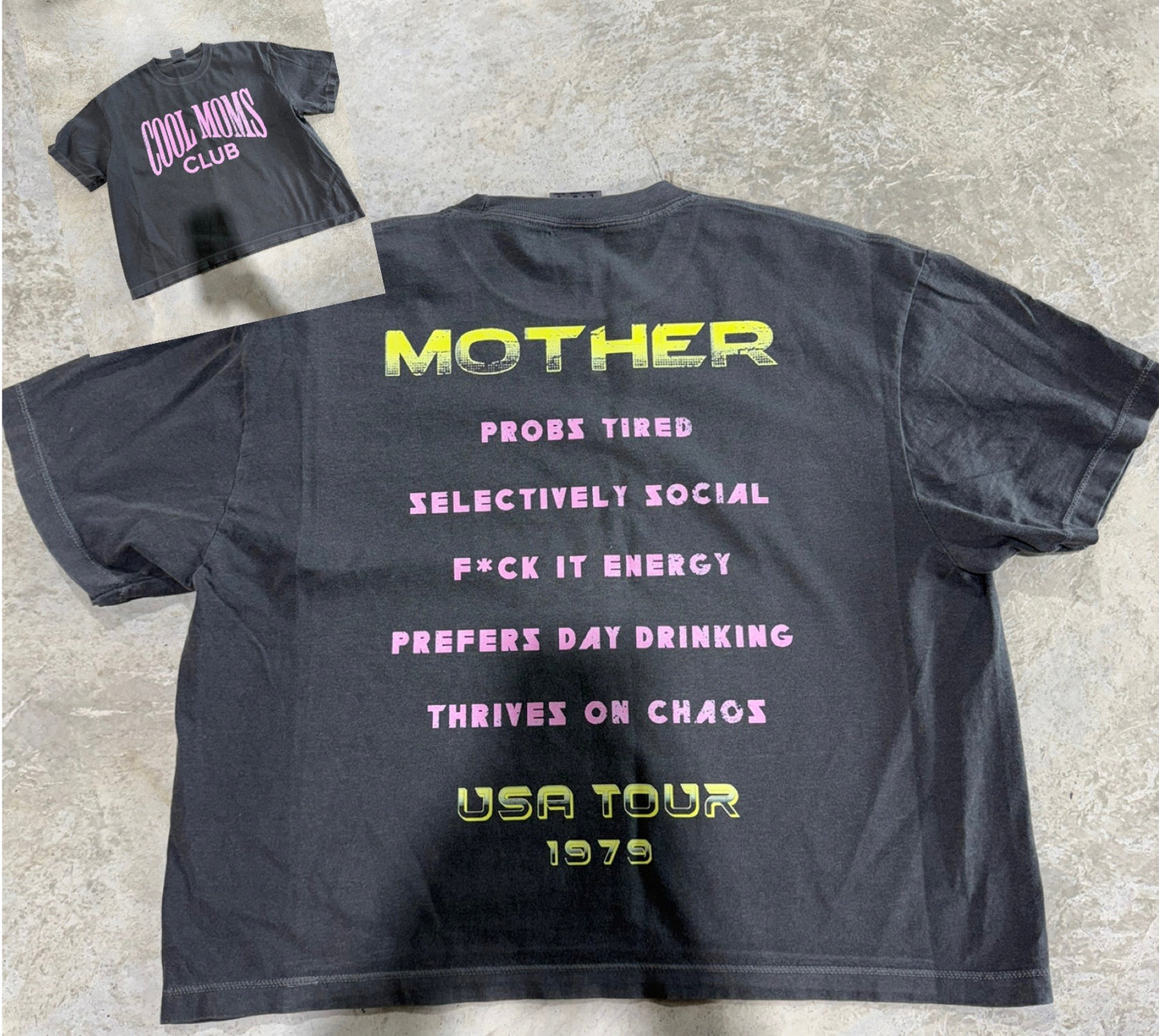 Cool moms club front and back