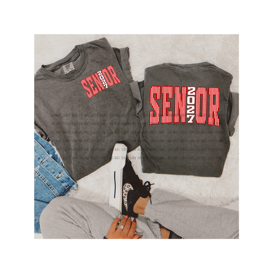 Senior front pocket + back DTF TRANSF