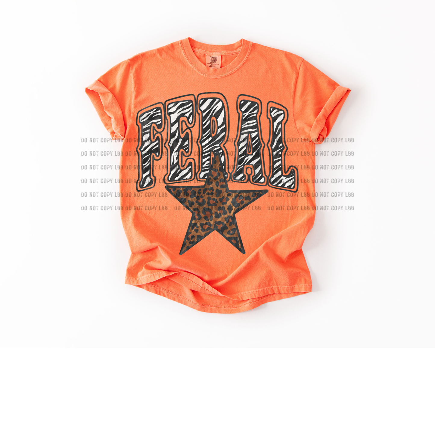 Feral zebra star DTF TRANSFER