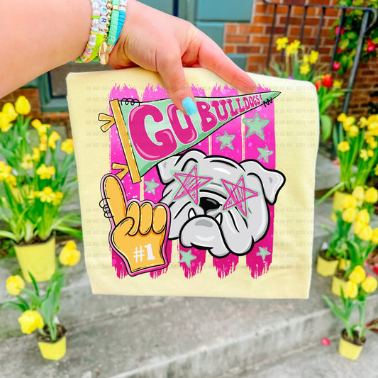 Bulldogs pennant DTF TRANSFER