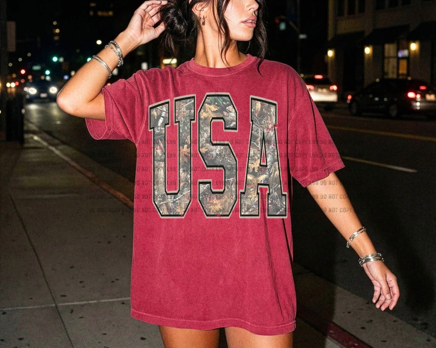 Camo USA DTF TRANSFER