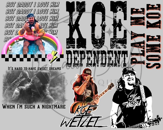 30x24 KOE GANG SHEET