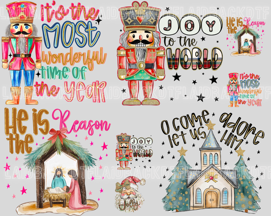 30x24 Christmas spirit Premade gangsheet