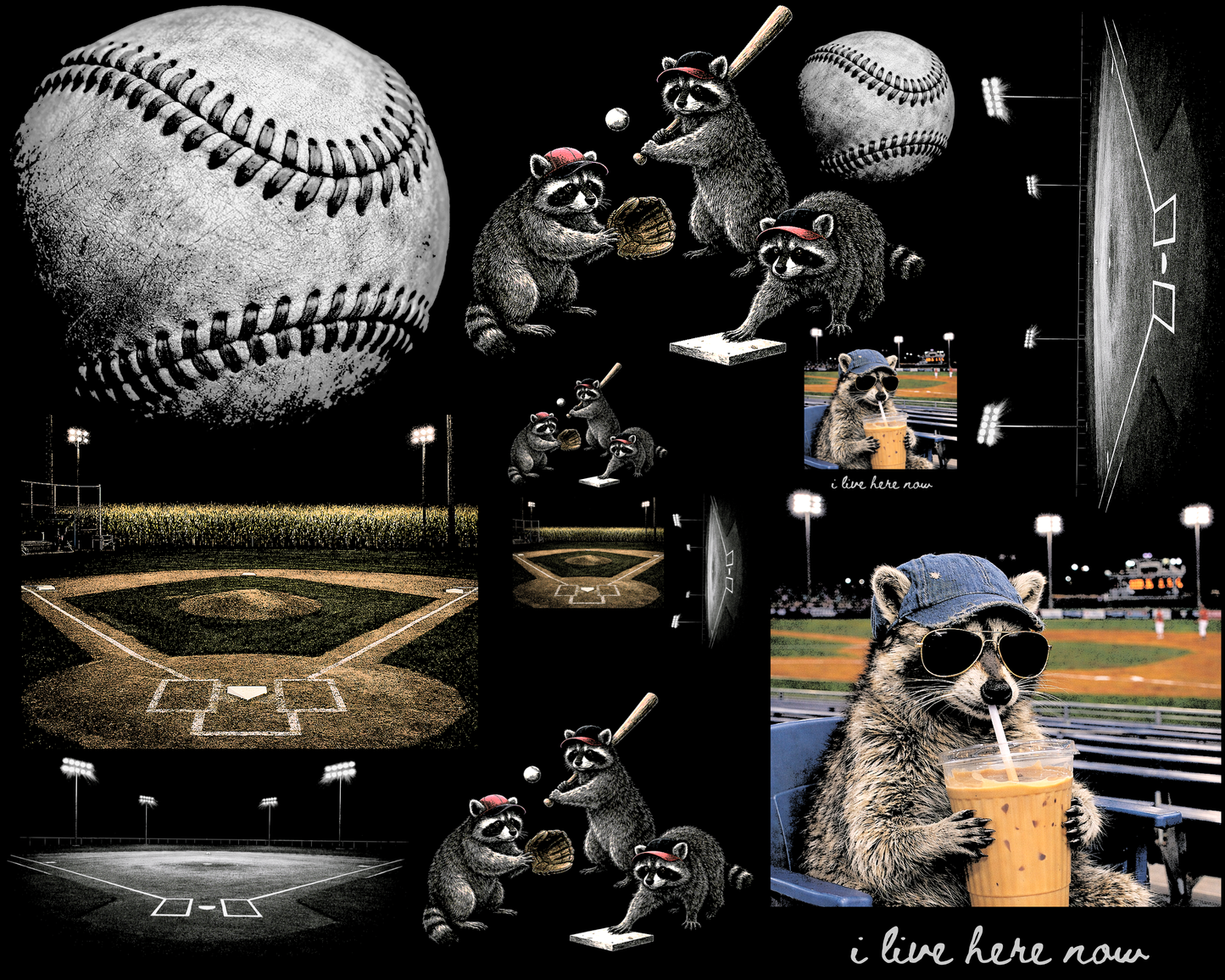 30x24 Baseball Halftone Pre Made Gangsheet