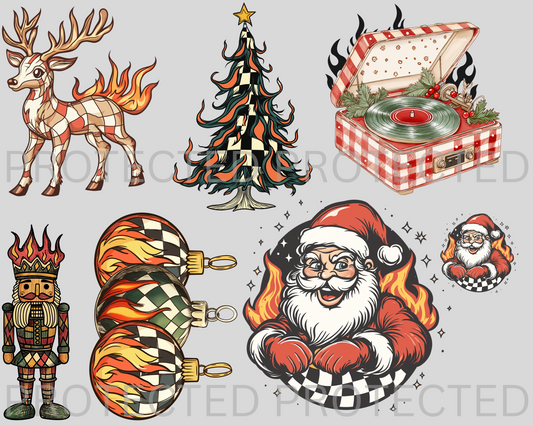 30X24 grunge CHRISTMAS premade gangsheet