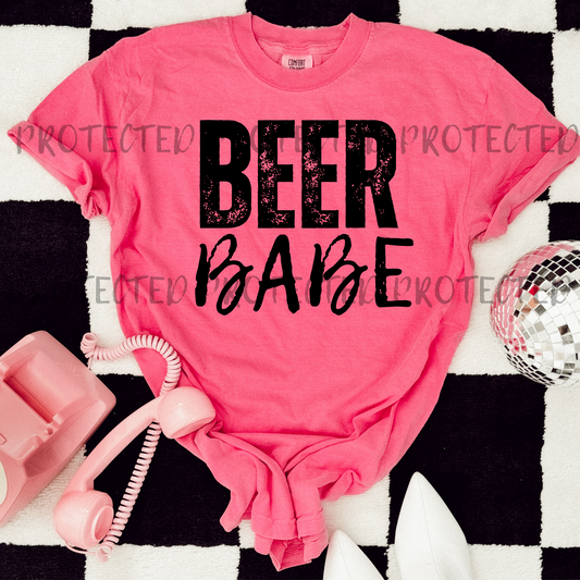 Beer Babe (black) DTF Transfer