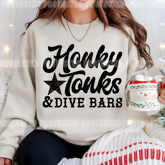 Honky Tonks & Dive Bars DTF Transfer