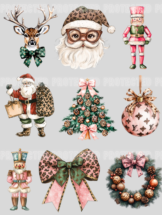 30x48 LV Christmas premade gangsheet