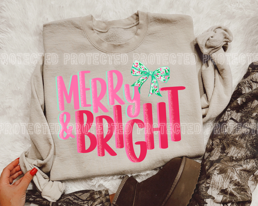 MeRrY & bRiGht DTF Transfer