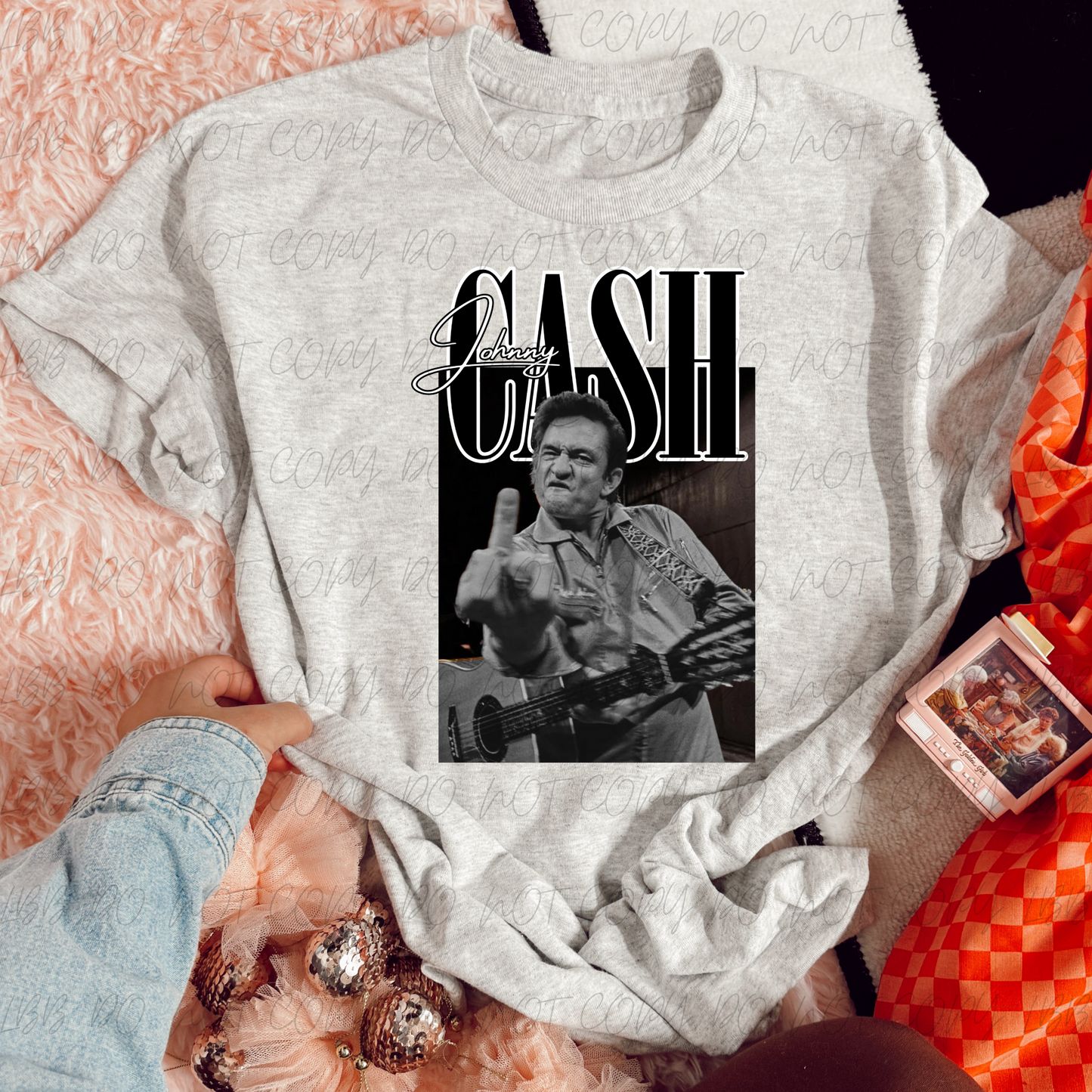 J CASH RETRO DTF TRANSFER