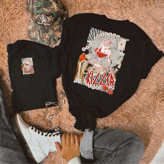 Cowboy Killer Collage (lipstick/glass)DTF TRANSFER