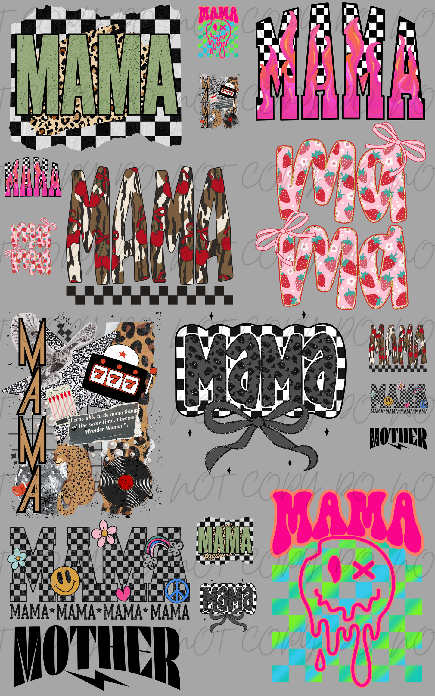 30"x48" MOTHER MAMA MOM PREMADE GANGSHEET