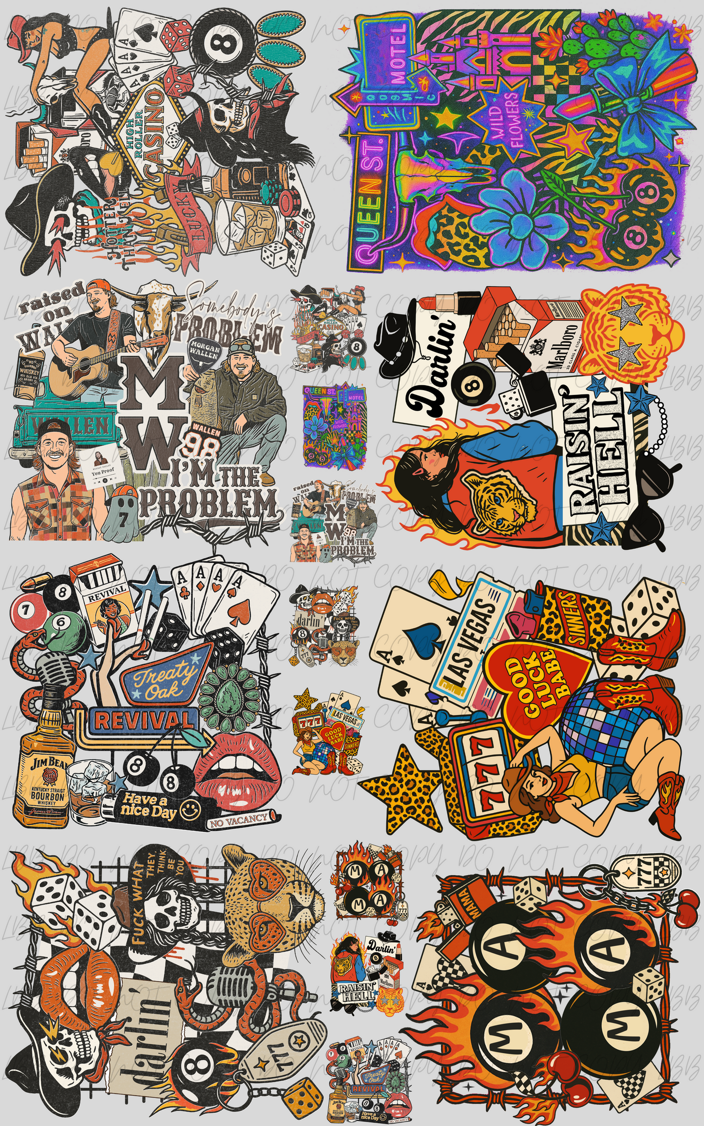 30"x48" Lifes a collage PREMADE GANGSHEET