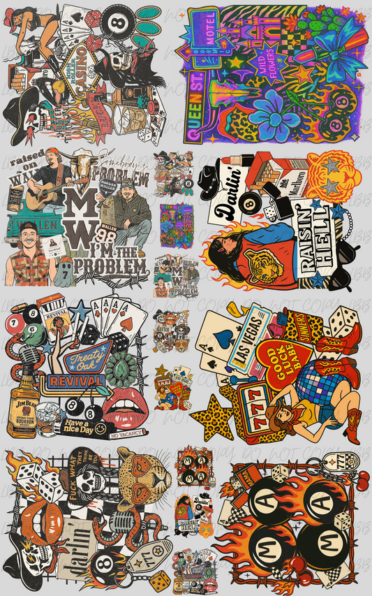 30"x48" Lifes a collage PREMADE GANGSHEET