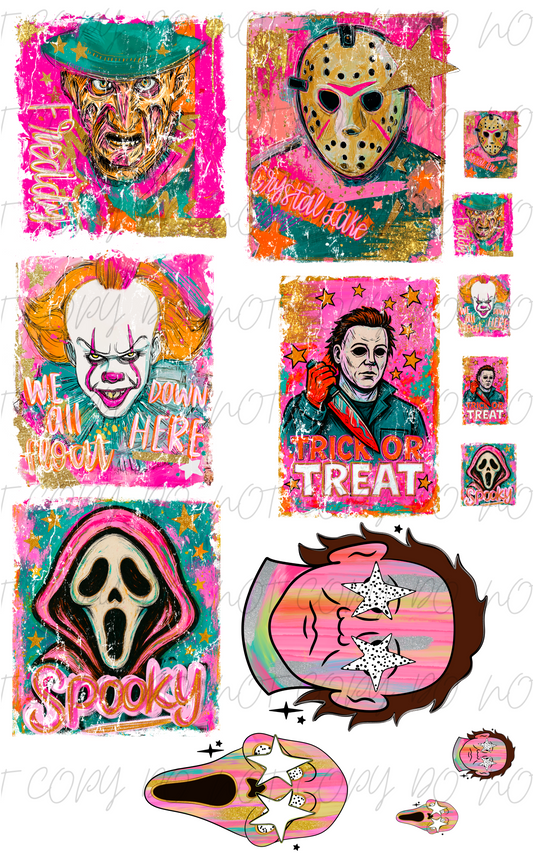 30"x48" PINK & SPOOKY PREMADE GANGSHEET