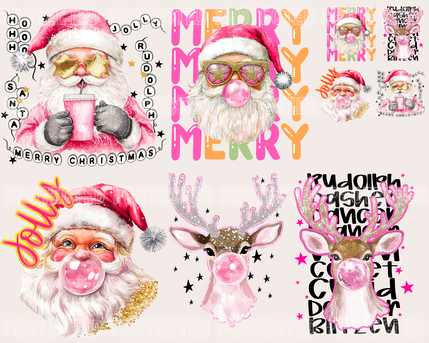 30x24 Preppy Christmas Premade gangsheet