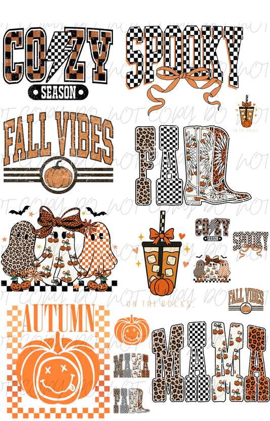 30"x48" Neutral Fall Vibes PREMADE GANGSHEET