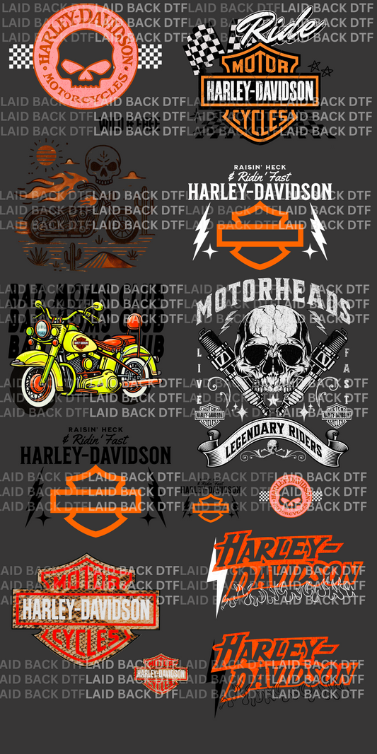 Harley Davidson Premade Gangsheet 30x60