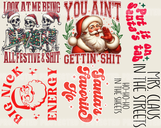 30x24 Festive AF premade gangsheet