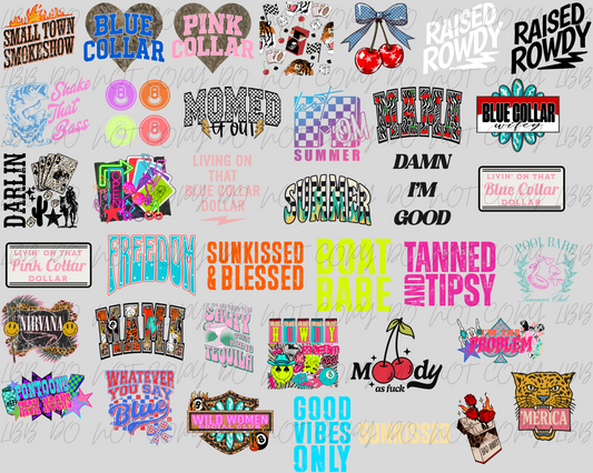 30x24 Trucker Gang PT.2 gangsheet