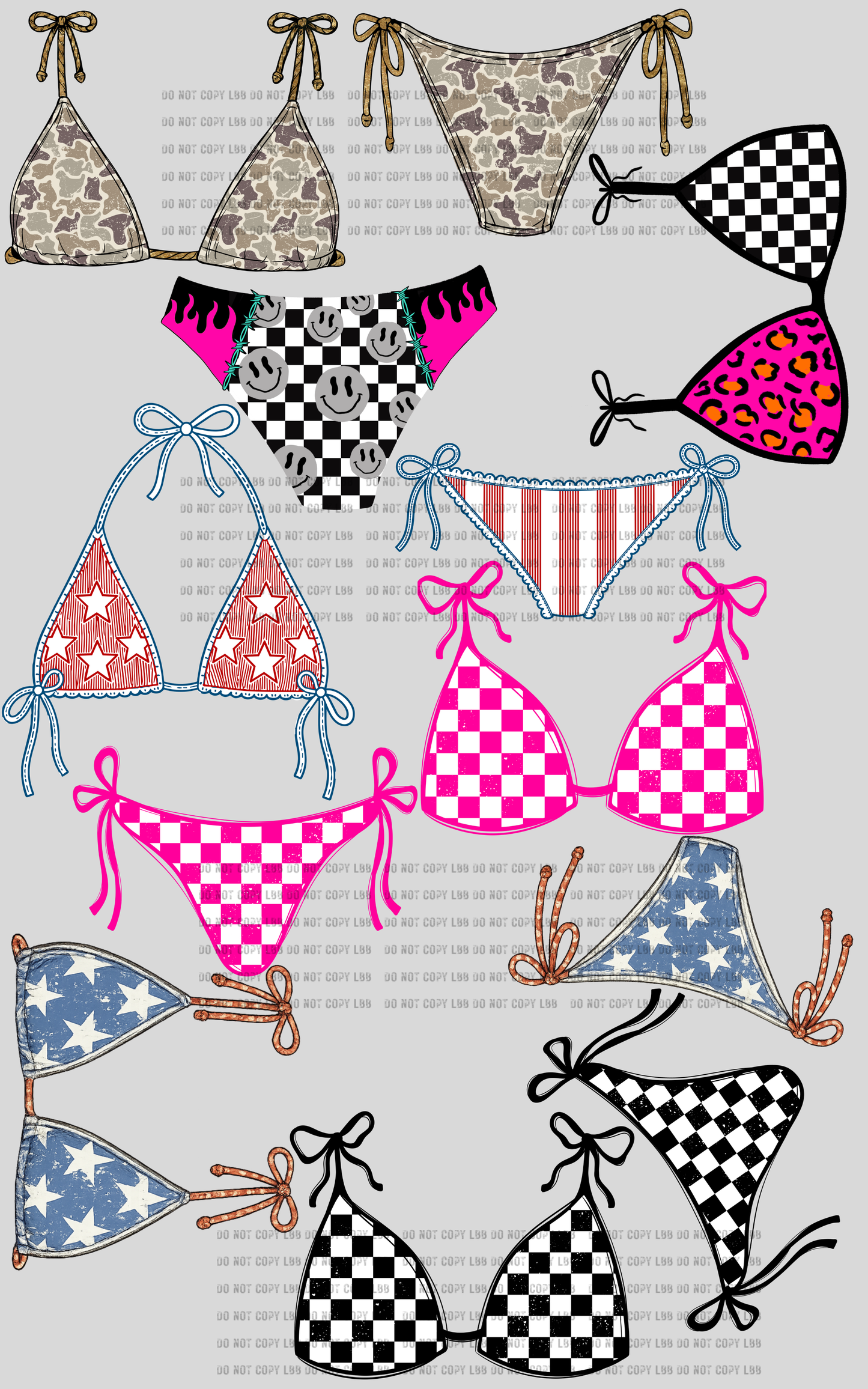 30"x48" Bikinissss PREMADE GANGSHEET