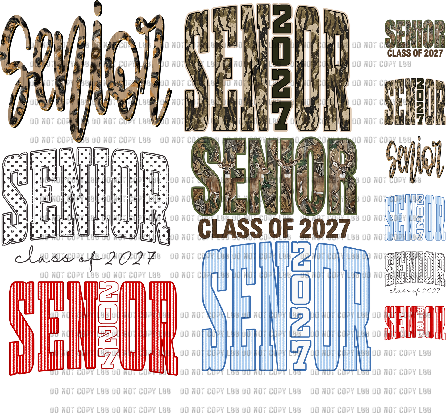 30x24 SENIOR 27' PREMADE DTF GANGSHEET