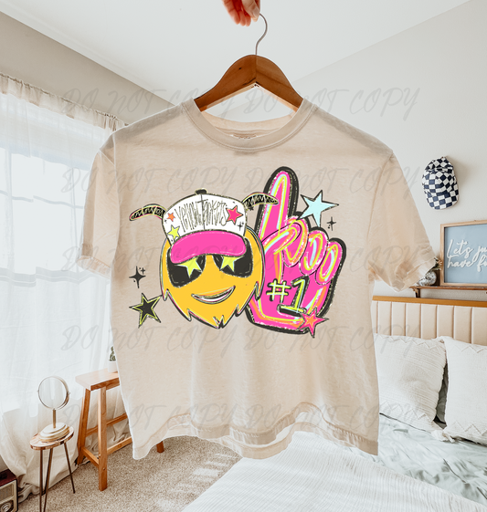 Yellow Jackets neon foam finger DTF TRANSFER