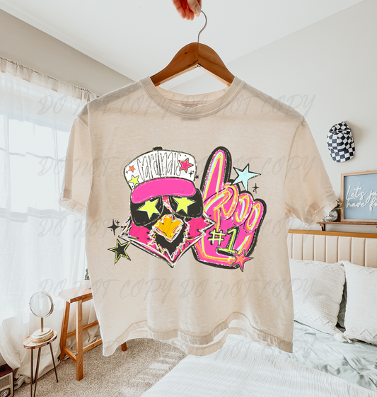 Cardinals neon foam finger DTF TRANSFER