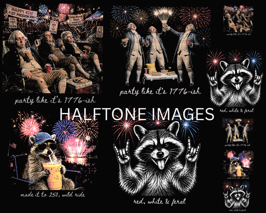 30X24 MERICA HALFTONE PREMADE GANG