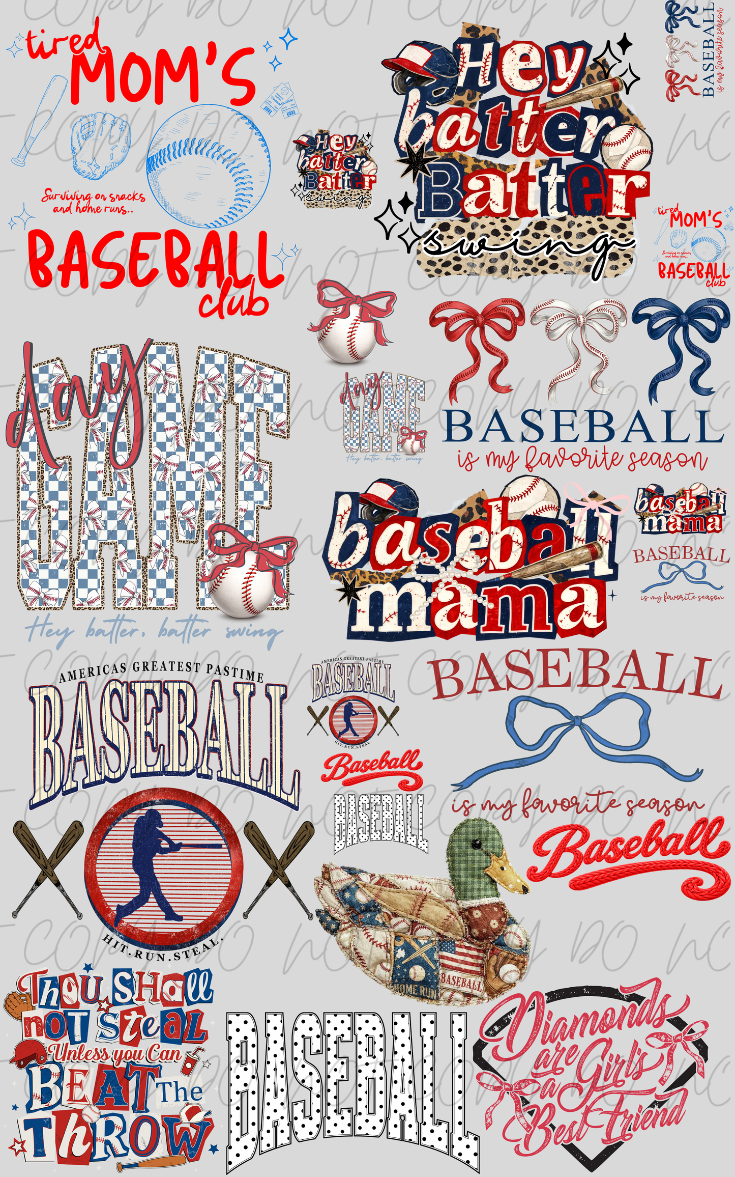 30"x48" BASEBALL SEASONNNNNNN PREMADE GANGSHEET