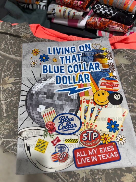 Blue collar dollar collage