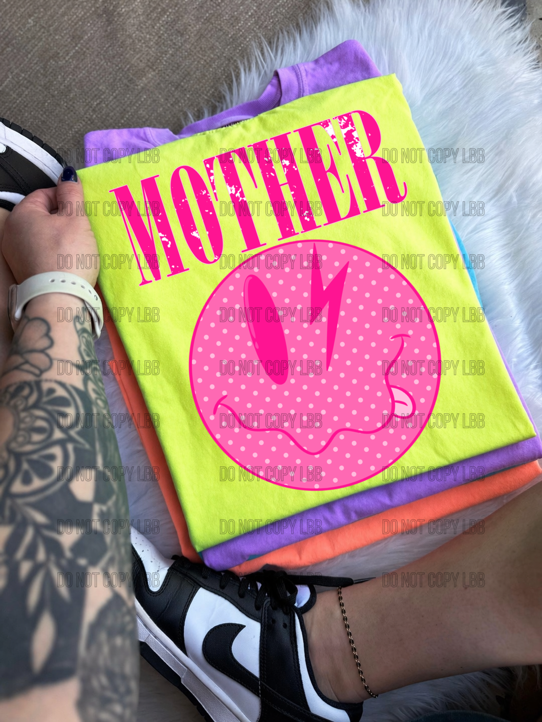 Mother smiley BACK DTF TRANSFER