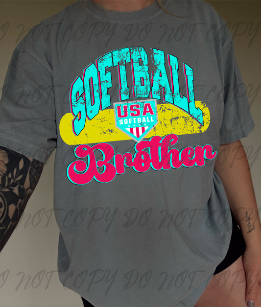 Softball brother DTF TRANSFER