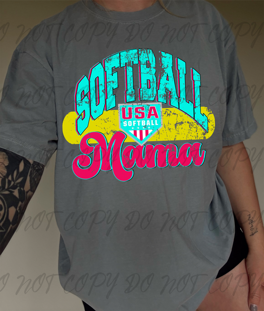 Softball Mama DTF TRANSFER