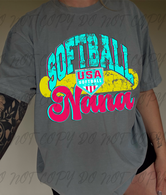 Softball nana DTF TRANSFER