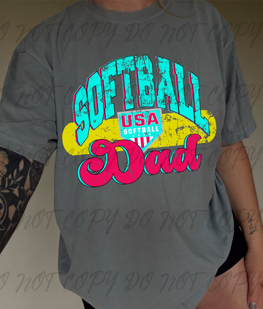 Softball dad DTF TRANSFER