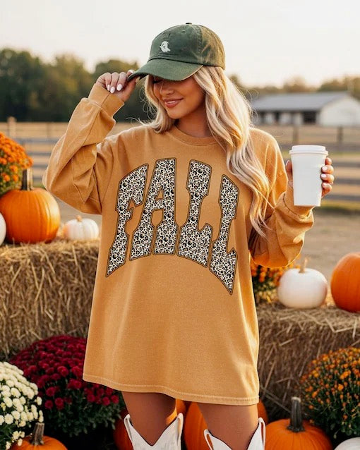 Fall leopard DTF TRANSFER