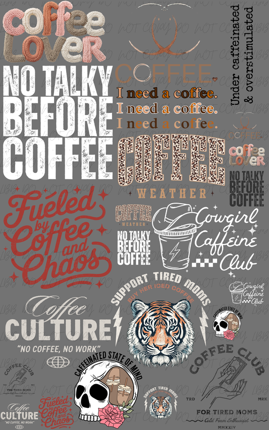 30"x48" Coffee before anything premade gangsheet